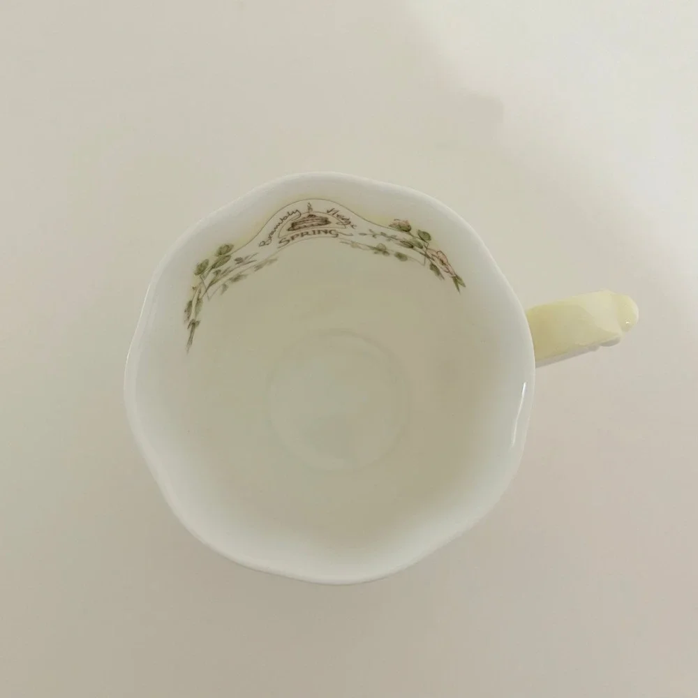 Vintage ROYAL DOULTON Brambly Hedge Spring Beaker Tea Cup 1983 Animals Mice‎